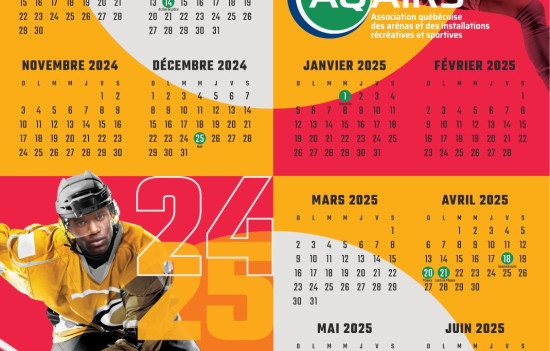 Calendrier AQAIRS 2024-2025